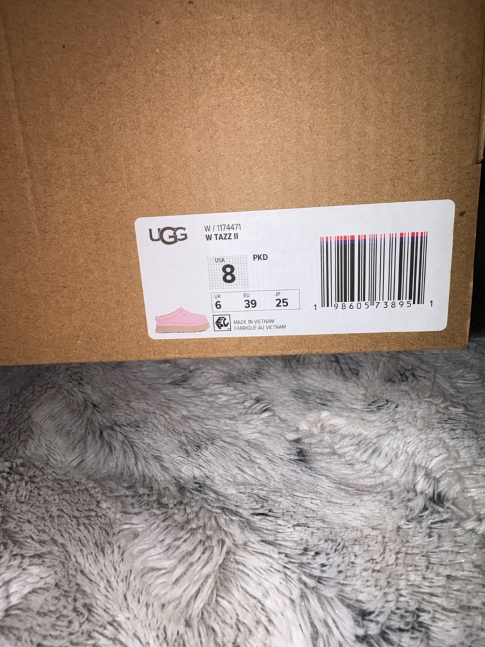 UGG Tazz II Slip-On Platform Slippers in Pink and Tan - Picture 6 of 6